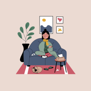 風邪をひいたかもしれない,英語